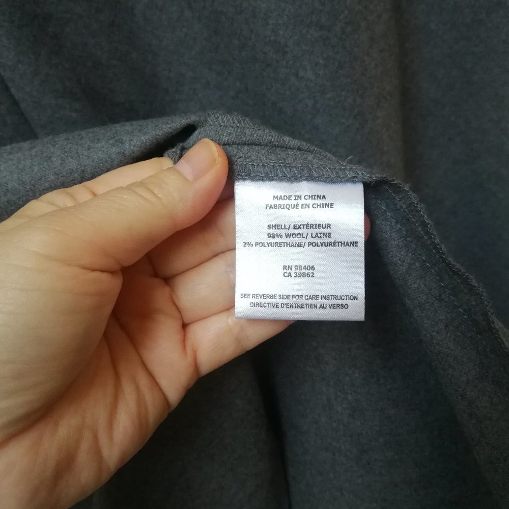 NEW Theory Wool Flannel Midi Skirt - Picture 3 of 8